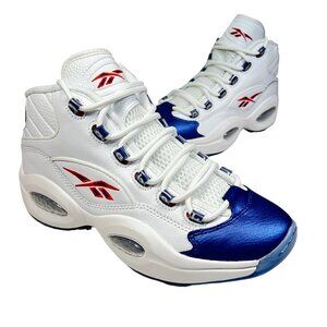 Reebok Question 2022 Mid Blue Toe Allen Iverson  GX0227 Men's Size 8.5 w/ OG Box